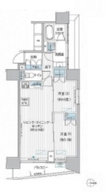 ヒューリックレジデンス新御茶ノ水 1403 間取り図