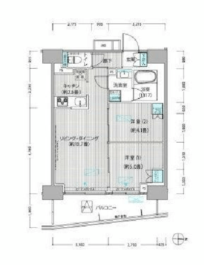 ヒューリックレジデンス新御茶ノ水 1402 間取り図