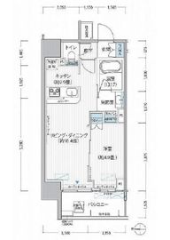 ヒューリックレジデンス新御茶ノ水 406 間取り図