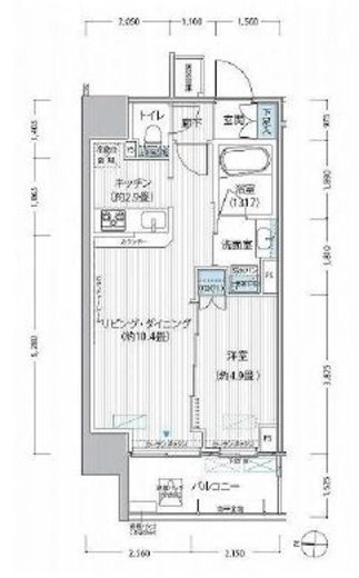 ヒューリックレジデンス新御茶ノ水 906 間取り図