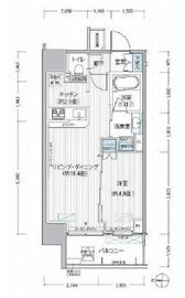 ヒューリックレジデンス新御茶ノ水 906 間取り図