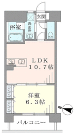 ラキャリラット日本橋 702 間取り図