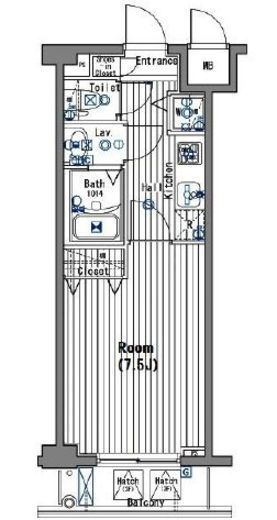 ガーラヒルズ目黒東山 3階 間取り図