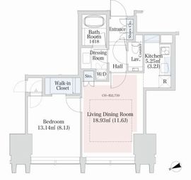 ラ・トゥール新宿グランド 1404 間取り図