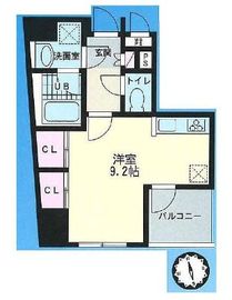 エクラタン恵比寿 303 間取り図