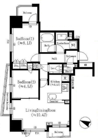 シティハウス文京本駒込 6階 間取り図