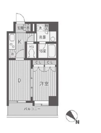 パークフラッツ渋谷代官山 504 間取り図