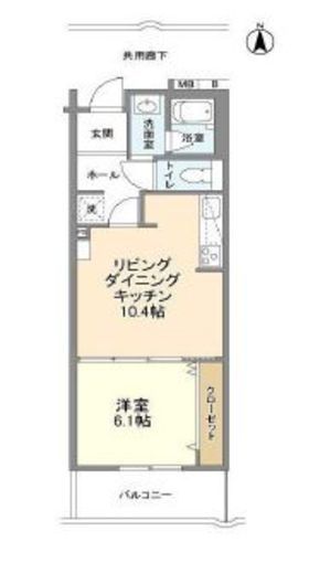 コーポレート池尻 207 間取り図