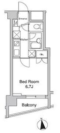 プラウドフラット代々木上原 702 間取り図