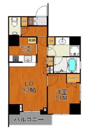 サンウッド文京千駄木フラッツ 3階 間取り図