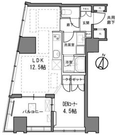 文京ガーデンザウエスト 5階 間取り図