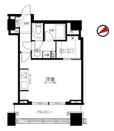 シティタワー高輪 4階 間取り図