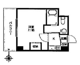 エスティメゾン麻布十番 207 間取り図