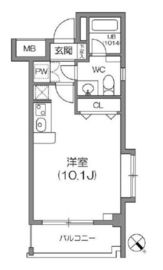 ルクレ森下レジデンス 707 間取り図