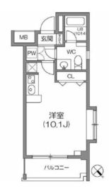 ルクレ森下レジデンス 407 間取り図