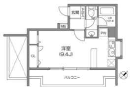 ルクレ森下レジデンス 801 間取り図