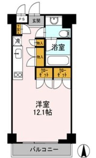 カスタリア目黒鷹番 304 間取り図
