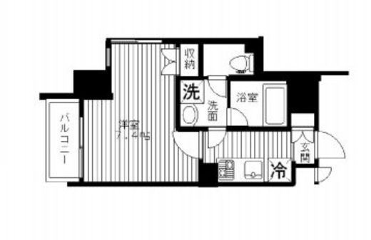 セリーズ門前仲町 807 間取り図