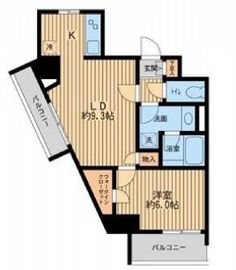 HF早稲田レジデンス 1306 間取り図