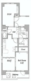 HF学芸大学レジデンス 901 間取り図