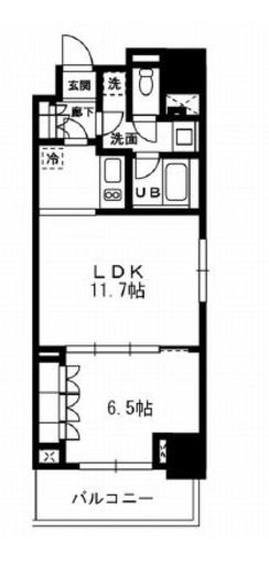 レジディア杉並方南町 334 間取り図