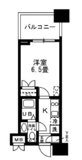 レジディア錦糸町 610 間取り図