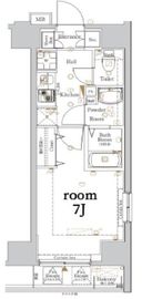 ログ銀座東 7階 間取り図