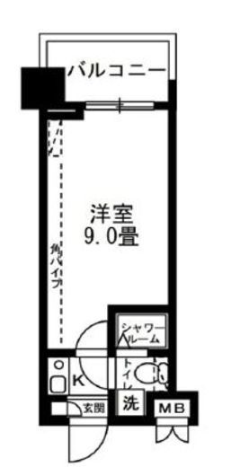 レジディア錦糸町 517 間取り図