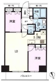 ザ・パークハウス新宿タワー 14階 間取り図