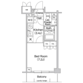 コンフォリア駒場 118 間取り図