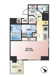 オープンレジデンシア銀座二丁目 9階 間取り図