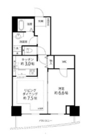 河田町ガーデン 1-2412 間取り図