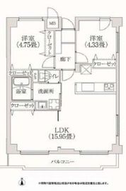 コスモリード学芸大学 601 間取り図