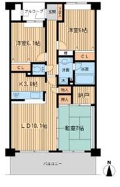 アソシエール野方 202 間取り図