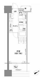 パークハビオ西新宿 202 間取り図