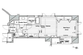 レックス赤坂レジデンス 2階 間取り図