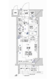 コンシェリア新橋 7階 間取り図