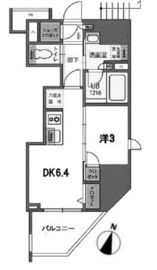 イニシア新宿早稲田 4階 間取り図