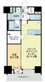 アスコットパーク日本橋浜町BISIKI 9階 間取り図