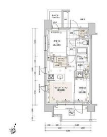 クリオラベルヴィ市ヶ谷 2階 間取り図