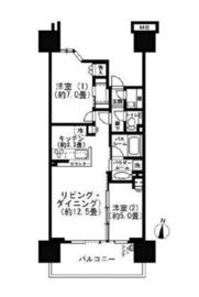 シティテラス東陽町 4階 間取り図