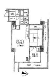 トリニティー芝浦 1902 間取り図