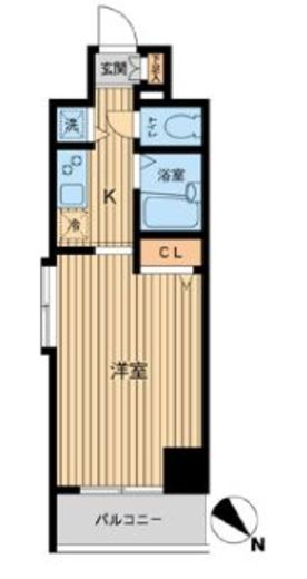 HF東神田レジデンス 801 間取り図