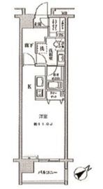 クリオ五反田 804 間取り図