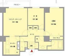 広尾ガーデンヒルズ 10階 間取り図