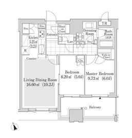 大崎ガーデンレジデンス 2306 間取り図