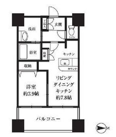 HF西新宿レジデンスウエスト 404 間取り図