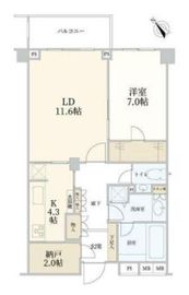 南平台ハウス 4階 間取り図