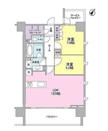 ブランズ島津山 3階 間取り図