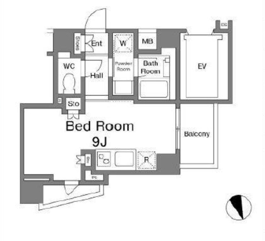 アージョ早稲田 3階 間取り図